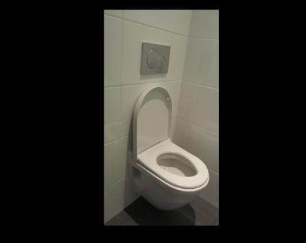 We chose a compact toilet size to give you plenty of space